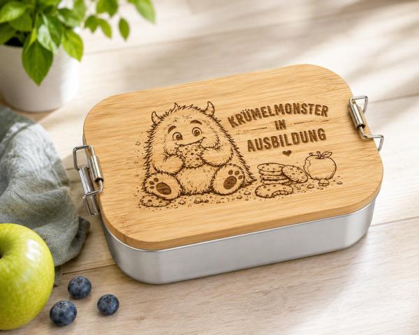 Alu-Lunchbox "Krümelmonster in Ausbildung